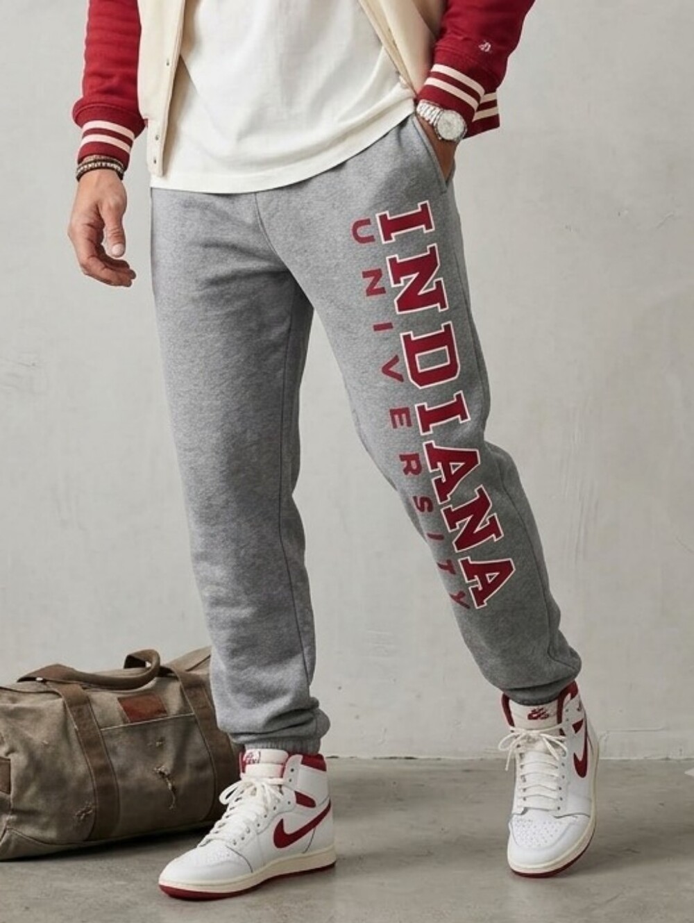 Jansport Gray Sweatpants Indiana  University